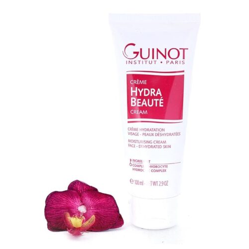 Flacon de crème hydratante anti-âge Guinot, produits de beauté professionnels Pavillons-sous-Bois